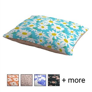 Deny Designs Pillow Cat & Dog Bed w/ Removable Cover, Daisy Do Right
