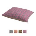 Deny Designs Pillow Cat & Dog Bed w/ Removable Cover, Leaping Pink Tigers