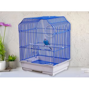 A&E Cage Company 17-in Ornate Top Bird Cage, Small, White