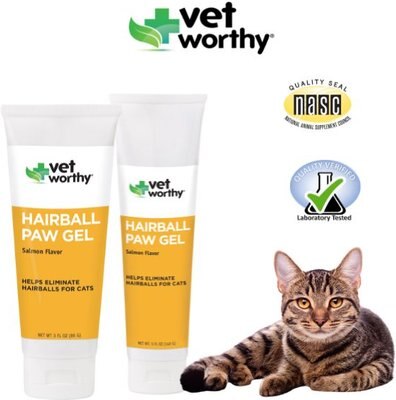 Vet Worthy Hairball Paw Gel Cat Supplement, 3-oz bottle, slide 1 of 1