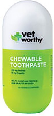 Vet Worthy Chewable Toothpaste Dog Supplement, 60 count, slide 1 of 1