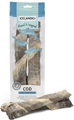 Icelandic+ Cod Long Chew Sticks Dog Treats, 2 count, slide 1 of 1