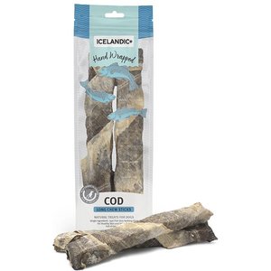 Icelandic+ Cod Long Chew Sticks Dog Treats, 2 count