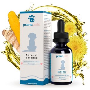 Prana Pets Adrenal Support Homeopathic Medicine for Cushing's Disease for Cats & Dogs, 2-oz bottle