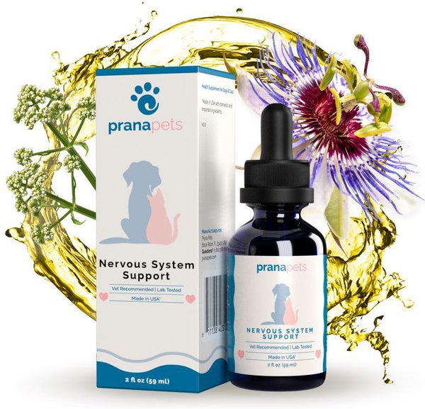 Prana Pets Seizure Symptom Support Homeopathic Medicine for Anxiety, Muscle Spasms & Seizures Cats & Dogs, 2-oz bottle slide 1 of 4
