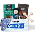 Goody Box Retro Dog Toys, Treats, & Bandana