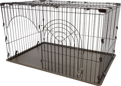 IRIS Wire Dog Crate, Gray, Large, 44.49-in L x  30.98-in W x 25.75-in H, slide 1 of 1