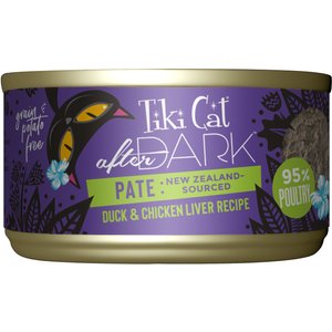 Tiki Cat After Dark Pate Duck & Chicken Liver Recipe Grain-Free Wet Cat Food, 3-oz, case of 12