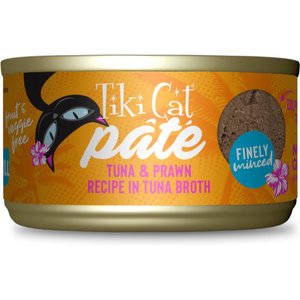 Tiki Cat Grill Tuna with Prawn Recipe Pate Wet Cat Food, 2.8-oz, case of 12