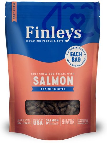 Finley's Barkery Salmon Recipe Soft Chew Training Bites Dog Treats, 16-oz bag slide 1 of 8