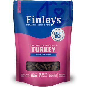 Finley's Barkery Turkey Recipe Soft Chew Training Bites Dog Treats, 16-oz bag