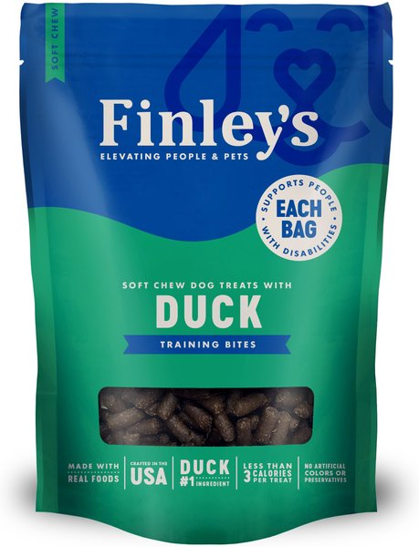 Finley's Barkery Duck Recipe Soft Chew Training Bites Dog Treats, 16-oz bag slide 1 of 8