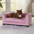 Enchanted Home Pet Surrey Cat & Dog Sofa Bed, Small, Pink