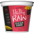 Tiki Dog Raw Beef, Beef Liver & Beef Bone Broth Grain-Free Puree Frozen Dog Food, 24-oz tub, case of 3