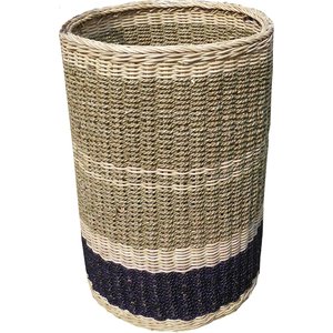 D-Art Collection Abaca Simple Dog & Cat Food & Toy Tall Storage Basket