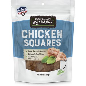 Dog Treat Naturals Chicken Squares Dog Treats, 7-oz bag