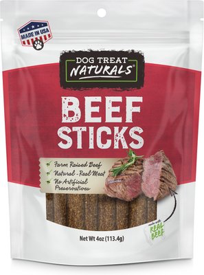 Dog Treat Naturals Beef Sticks Dog Treats, 4-oz bag, slide 1 of 1