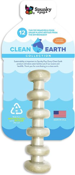 Spunky Pet Clean Earth Collection Chicken Flavored Recycled Stick Dog Toy slide 1 of 1