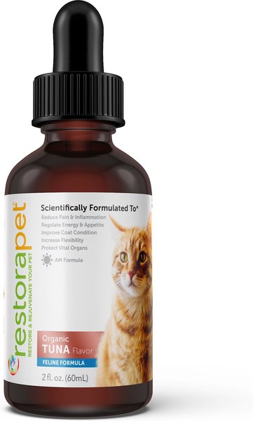 RestoraPet Feline Formula Organic Tuna Flavor Cat Supplement, 2-oz bottle slide 1 of 8