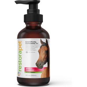 RestoraPet Equine Formula Apple-Carrot Flavor Horse Supplement, 8-oz bottle