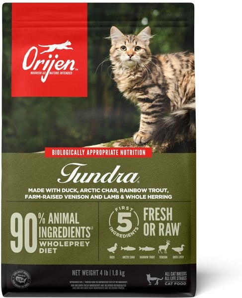 ORIJEN Tundra Grain-Free Dry Cat Food, 4-lb bag slide 1 of 10