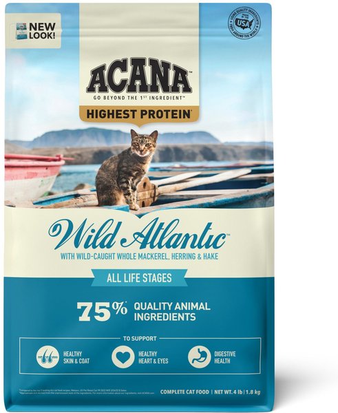ACANA Wild Atlantic Grain-Free Dry Cat Food, 4-lb bag slide 1 of 9