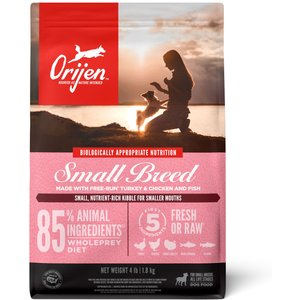 ORIJEN Small Breed Grain-Free Dry Dog Food, 4-lb bag
