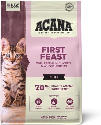 ACANA First Feast High-Protein Kitten Dry Cat Food, 4-lb bag, slide 1 of 1