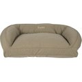 Carolina Pet Memory Foam Quilted Microfiber Personalized Bolster Dog Bed, Sage, Small/Medium
