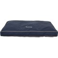 Carolina Pet Classic Canvas Rectangle Personalized Pillow Dog Bed, Blue, Large