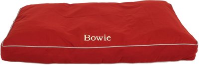 Carolina Pet Memory Foam Classic Canvas Rectangle Personalized Pillow Dog Bed, slide 1 of 1