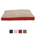 Carolina Pet Memory Foam Four Season Jamison & Cashmere Berber Top Personalized Pillow Dog Bed, Barn Red, Large