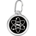 Red Dingo Atom Stainless Steel Personalized Dog & Cat ID Tag, Black, Medium