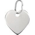 Red Dingo Heart Personalized Silver Stainless Steel Dog & Cat ID Tag, Medium