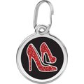 Red Dingo Glitter Shoe Stainless Steel Personalized Dog & Cat ID Tag, Medium