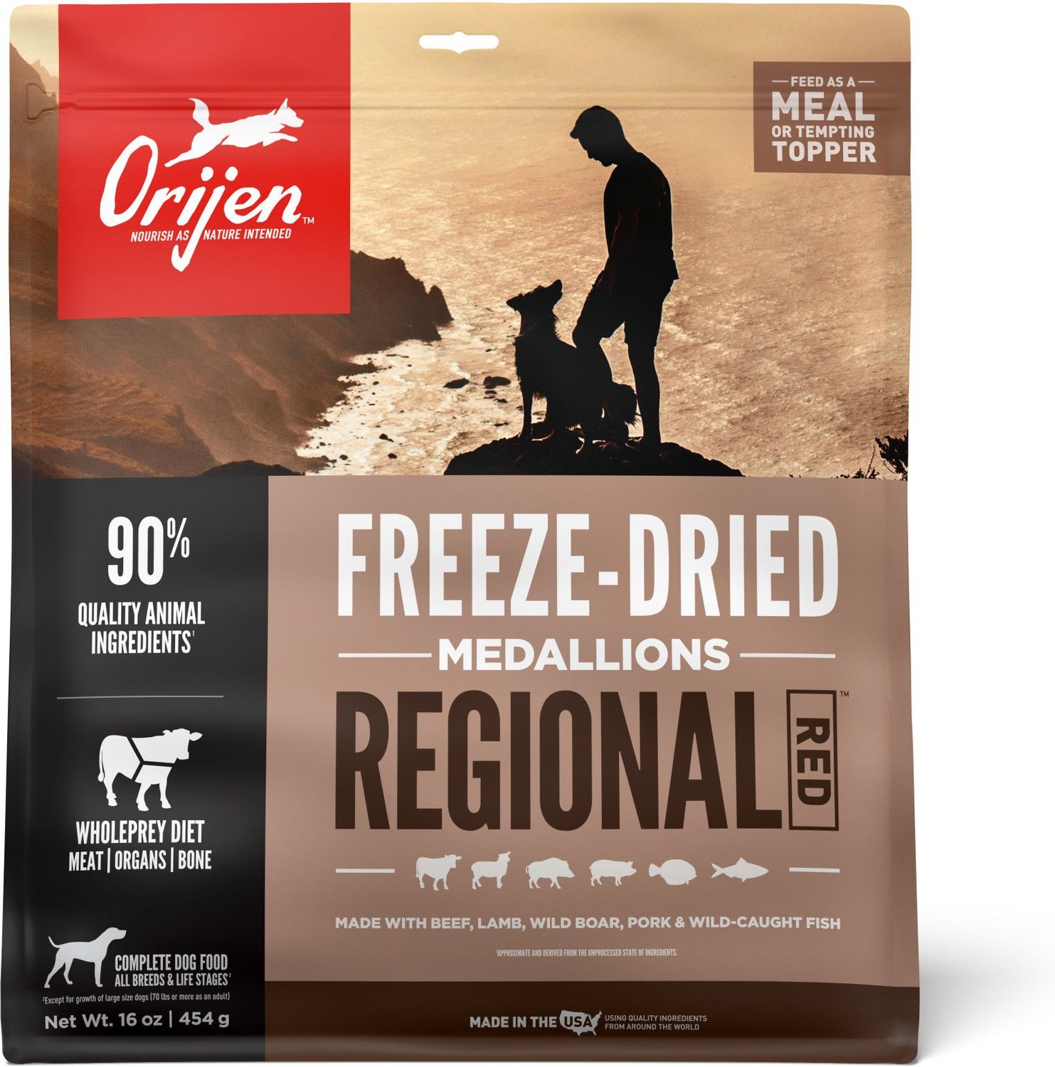 ORIJEN Regional Red Grain-Free Freeze-Dried Dog Food