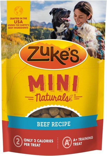 Zuke's Mini Naturals Beef Recipe Dog Treats, 6-oz bag slide 1 of 8