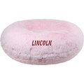 Bessie + Barnie Signature Bubble Gum Shag Personalized Pillow Cat & Dog Bed w/ Removable Cover, X-Large