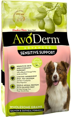 AvoDerm Advanced Sensitive Support Salmon & Oatmeal Formula Dry Dog Food, slide 1 of 1