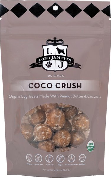 Lord Jameson Coco Crush Vegan Dog Treats, 6-oz bag slide 1 of 6