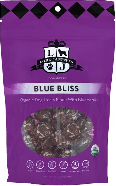 Lord Jameson Blue Bliss Vegan Dog Treats, 6-oz bag slide 1 of 6