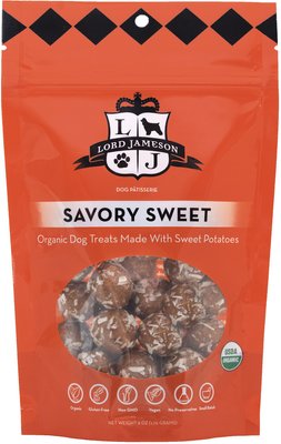 Lord Jameson Savory Sweet Vegan Dog Treats, 6-oz bag, slide 1 of 1
