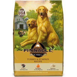Pinnacle Turkey & Pumpkin Recipe Grain-Free Dry Dog Food, 12-lb bag