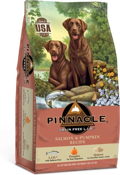 Pinnacle Salmon & Pumpkin Recipe Grain-Free Dry Dog Food, 4-lb bag slide 1 of 2