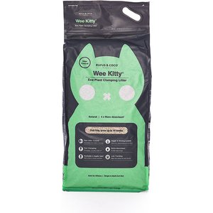 Rufus & Coco Wee Kitty Eco Plant Unscented Clumping Tofu Cat Litter, 20-lb bag