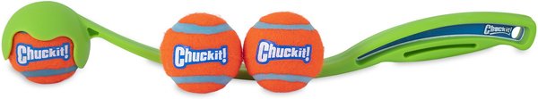 Chuckit! Sport 14S Launcher Tennis Ball Bundle Dog Toy, Small slide 1 of 3