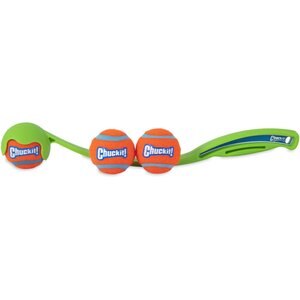 Chuckit! Sport 14S Launcher Tennis Ball Bundle Dog Toy, Small