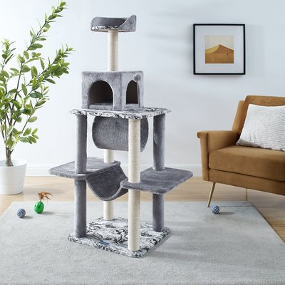 Sam's Pets Dazzle 59-in Cat Scratching Tree, Gray, slide 1 of 1