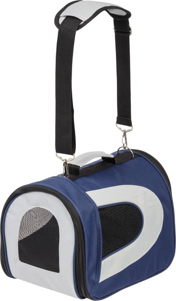 IRIS Soft-Sided Dog & Cat Carrier, Navy, Small slide 1 of 4