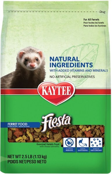 Kaytee Fiesta Natural Ferret Food, 2.5-lb bag slide 1 of 3